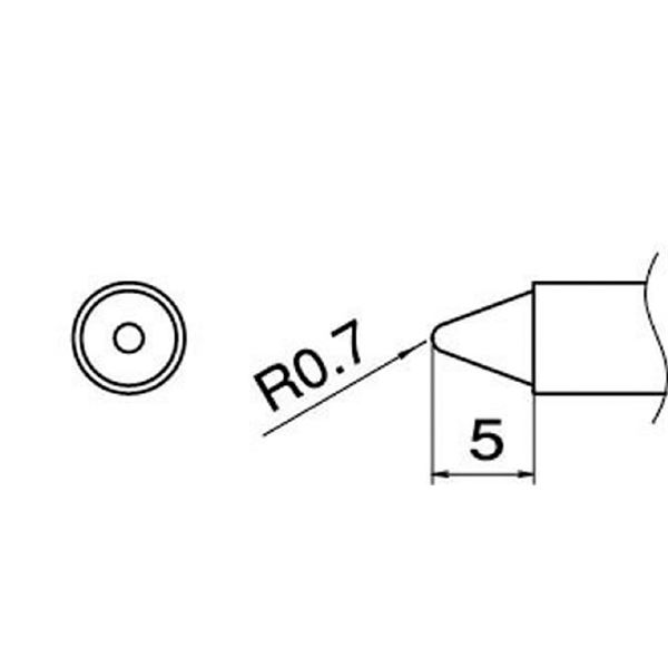 白光 T12-B3 こて先／0.7B型（IN-357）