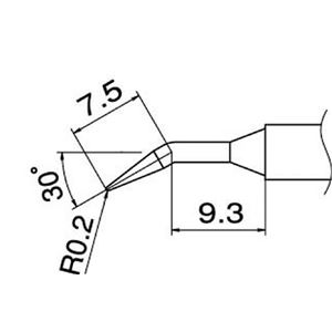 白光 T12-JL02 こて先／0.2JL型