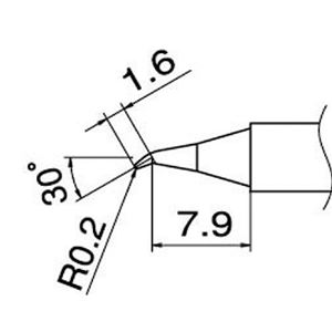 白光 T12-JS02 こて先／0.2JS型