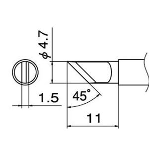 白光 T12-KR こて先／KR型