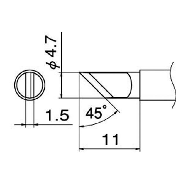 白光 T12-KR こて先／KR型