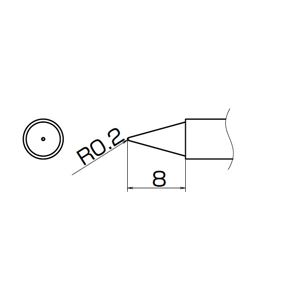 白光 T12-BZ こて先／B型（Z） 長寿命タイプ