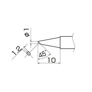 白光 T12-BC1Z こて先／1BC型（Z） 長寿命タイプ