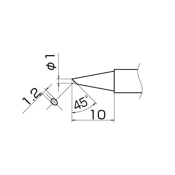 白光 T12-BC1Z こて先／1BC型（Z） 長寿命タイプ