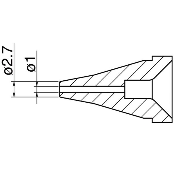 白光 N60-02 ノズル／1.0MM