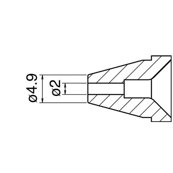 白光 N60-05 ノズル／2.0MM