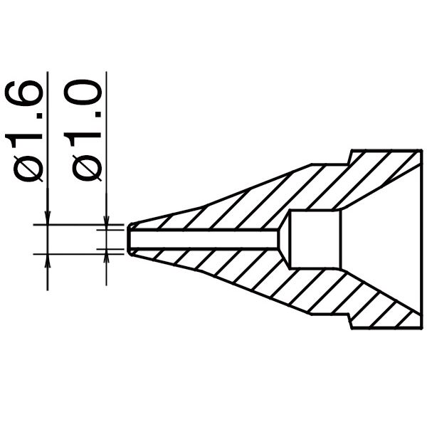 白光 N61-03 ノズル／1.0MM SS型