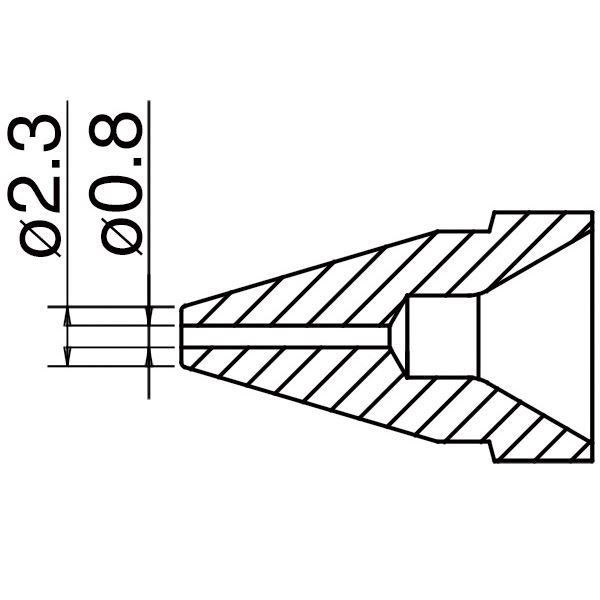 白光 N61-07 ノズル／0.8MM