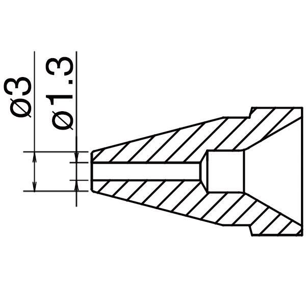 白光 N61-09 ノズル／1.3MM