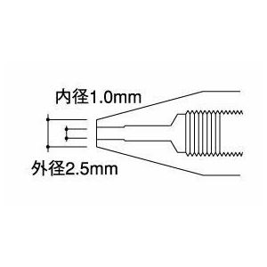 白光 A1500 ノズル 1.0MM