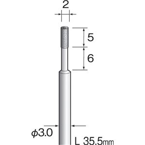 ミニター KA3061 (#B5744)電着ダイヤモンドコアドリル (1コ) 商品写真