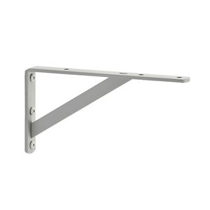 棚受け金具/ブラケット 【S #02 グレー】 1組/2本入 スチール製 『Bracket』 〔業務用 建材 建築金物〕