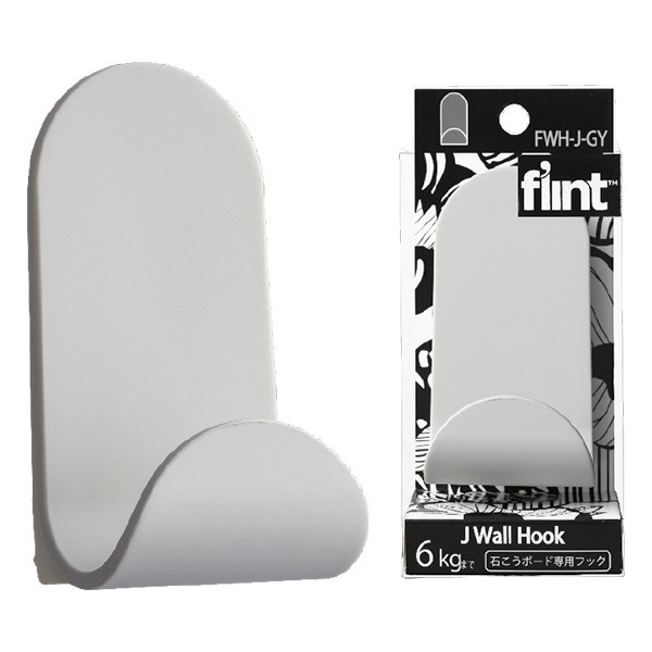 東洋工芸 石こうボード専用フック flint HookJ Wall Hook グレー 【0408-00008】