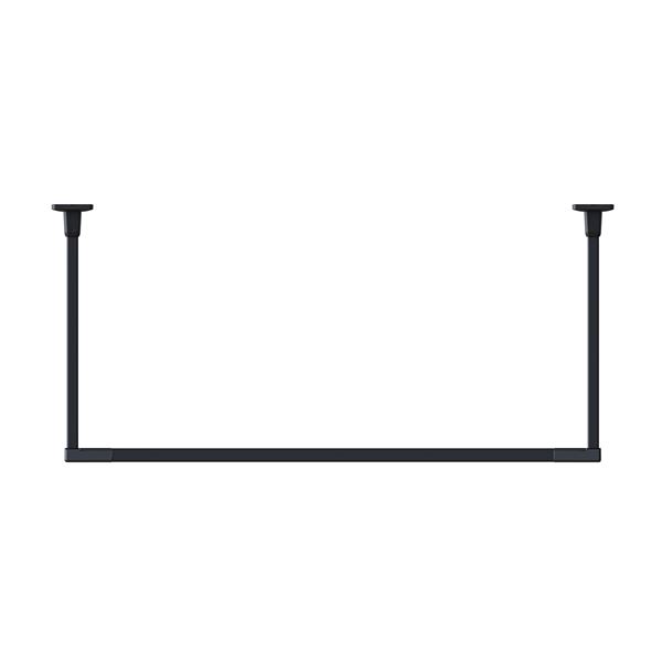BAR1-6013-BK ホスクリーン 固定式室内物干 BAR型 ブラック 高さ 600mm×幅 1365mm