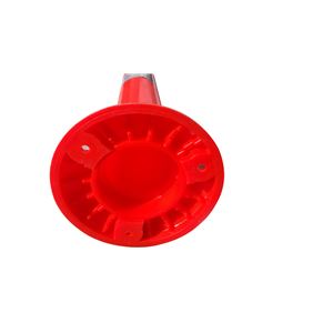 【1本】PVC製視線誘導標/ソフトコーンH 【赤色】 高さ750mm 専用固定アンカーセット 商品写真3