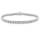 ダイヤモンド（０．２５ｃｔ Ｉ３透明度）ブレスレット、17.78センチ、スターリングシルバー - 縮小画像1