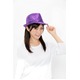 【コスプレ】 スパンコールハット /帽子 【パープル】 ポリエステル製 頭囲約60ｃｍ 〔イベント 仮装 舞台小物〕 - 縮小画像3