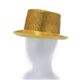 DXシルクハット/パーティーグッズ 【ゴールド】 ポリエステル製 頭囲約60ｃｍ 〔コスプレ 仮装 舞台小物〕 - 縮小画像3