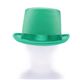 シルクハット/パーティーグッズ 【グリーン】 ナイロン製 頭囲約60ｃｍ 〔コスプレ 仮装 舞台小物〕 - 縮小画像3