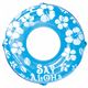 浮き輪 【120cm】 ブルー ハイビスカス柄 塩化ビニール樹脂製 〔プール ビーチ 海外旅行〕 - 縮小画像1
