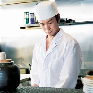 workfriend 男子ライン入り調理用白衣半袖 SKA347 Lサイズ 商品写真3