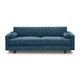 ソファベッド  3人掛け BL ブルー - 縮小画像1