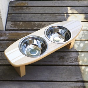 ペット用 食器 ペット用品 エサ皿 犬用 猫用 SURFPLATE サーフプレート WH ホワイト 関家具