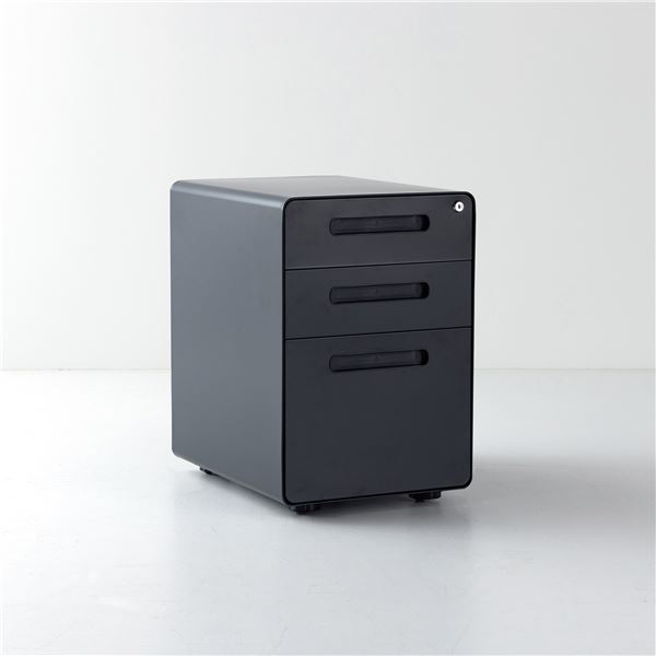 オールロック式 ワゴン ブラック（BK）【代引不可】