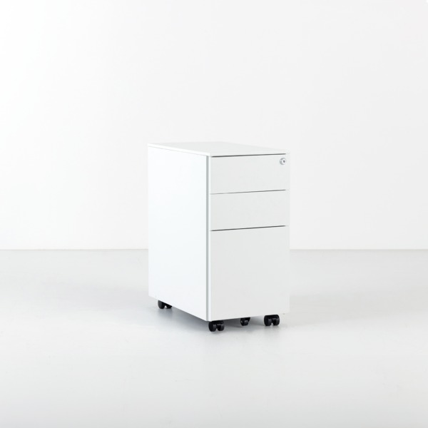 オールロック式 ワゴン ホワイト（WH）ロック機能付きキャスター【代引不可】