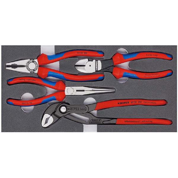 KNIPEX（クニペックス） 002001V15 プライヤーセット ウレタントレイ入り