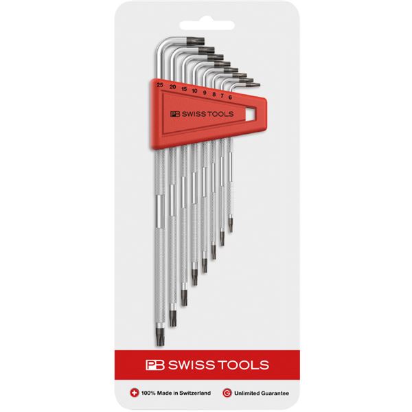 PB SWISS TOOLS ローレット入L型ヘクスローブレンチセット 3411H／6-25CN