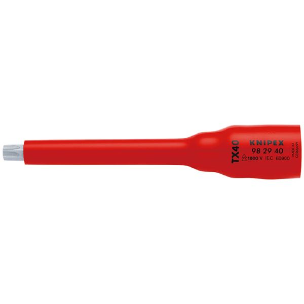 KNIPEX クニペックス ３／８ＳＱ 絶縁ソケットＴｘ４０ １０００Ｖ絶縁仕様 9829-40