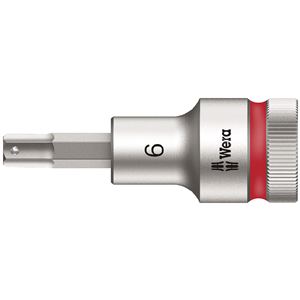WERA ヴェラ 差込角1/2DR INHEX ビットソケット ドライブ保持機能付き 六角差込サイズ6mm 全長60mm 003822 工具 ツール DIY