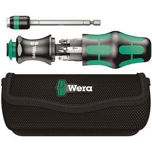 WERA ヴェラ 7点組 1/4HEX ドライバービットセット プラス マイナス ポジ入り ハンドル付 051021 工具 ツール DIY 作業工具 道具