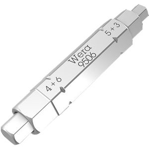 WERA ヴェラ 六角穴付きネジ用 4 in 1 ドライバービット 差込6.35mm 刃先サイズ3・4・5・6mm 全長37mm 073201 工具 ツール
