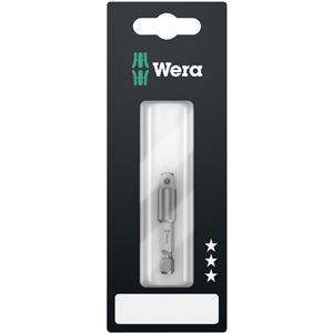 WERA ヴェラ ソケットアダプター 差込1/4DR×1/4HEX 全長50mm 134399 工具 ツール DIY 作業工具 道具