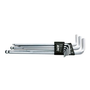 KTC 京都機械工具 ボールポイント ロング六角棒レンチ セット 9本組 inch HL259BSP レンチ 工具 ツール DIY 作業工具
