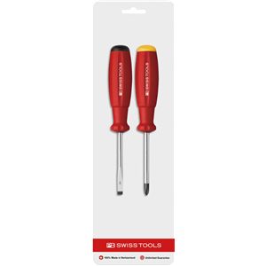 PB SWISS TOOLS ピービースイスツールズ 2本組 スイスグリップ マイナス・プラスドライバーセット 8262CN 工具 ツール DIY