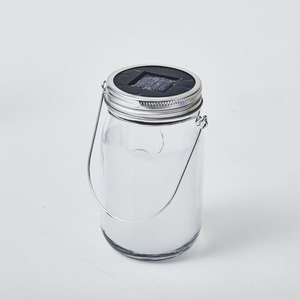 充電式ソーラーライト/ガラスジャー型照明 【スター/ホワイト】 照度センサー内蔵 防雨仕様 『Glass Jar -star-』 商品写真2