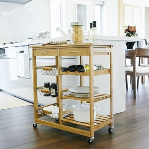 竹製キッチンワゴン 【組立品】