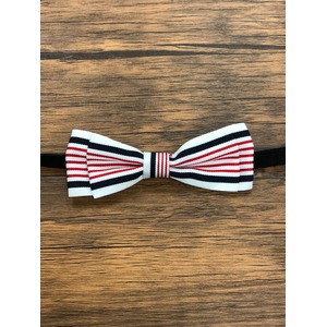 Pet bow tie（ペットボウウタイ） S ホワイト×レッド