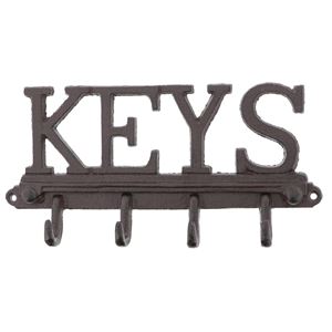 ベストコ アンティーク デコレーション 4連フック KEYS【代引不可】