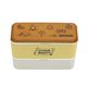 アウトドアプロダクツ 弁当箱 2段式ランチボックス キャンプ ベージュ 730ml ゴムバンド付き【314-534】 - 縮小画像1