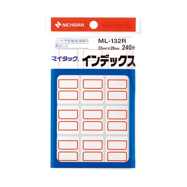 （まとめ） ニチバン マイタックインデックス ML-132R 10袋【×2セット】