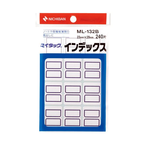 （まとめ） ニチバン マイタックインデックス ML-132B 10袋【×2セット】