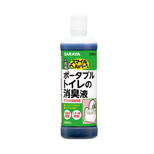 （まとめ） サラヤ SHポータブルトイレ消臭液 500ml【×10セット】