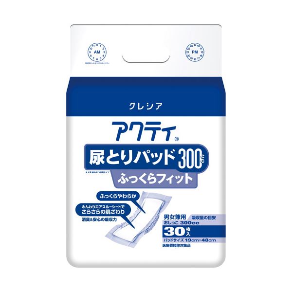 日本製紙クレシア アクティ尿とりパッド300ふっくら30枚 6P