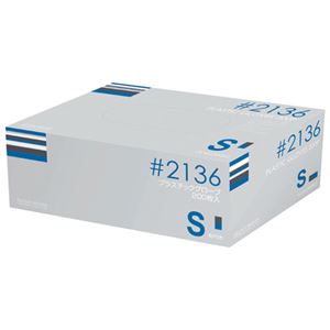 川西工業 プラスティックグローブ #2136 S 粉付 15箱 商品写真