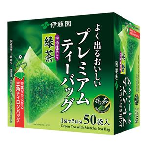 （まとめ） 伊藤園 プレミアムティーバッグ 緑茶50Px6個【×3セット】