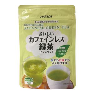 （まとめ） ハラダ製茶販売 カフェインレス緑茶インスタント【×10セット】